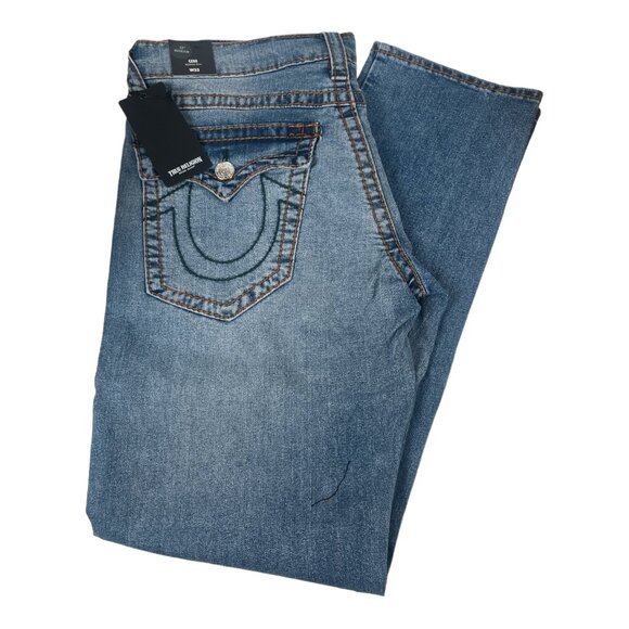 True Religion | Jeans | Nwt Geno Big T Flap Relaxed Slim Medium Frost ...